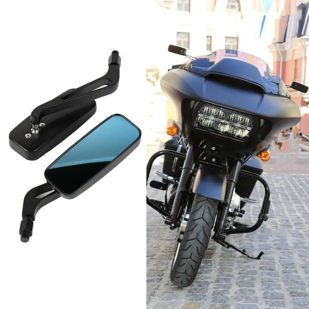 1 Pair Rectangular Motorcycle Mirror for Harley Cruiser Bobber Chopper Softail Sportster ATV Motor Mirror Accessories - RPM Rivals