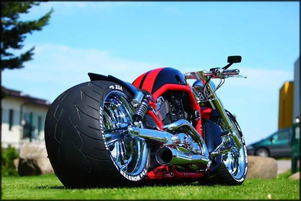 1 Pair Rectangular Motorcycle Mirror for Harley Cruiser Bobber Chopper Softail Sportster ATV Motor Mirror Accessories - RPM Rivals
