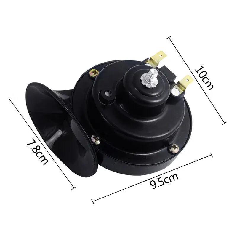 12V Super Loud Car 300DB Dual Tone Snail Electric Air Horn Siren Motorcycle T - RPM Rivals