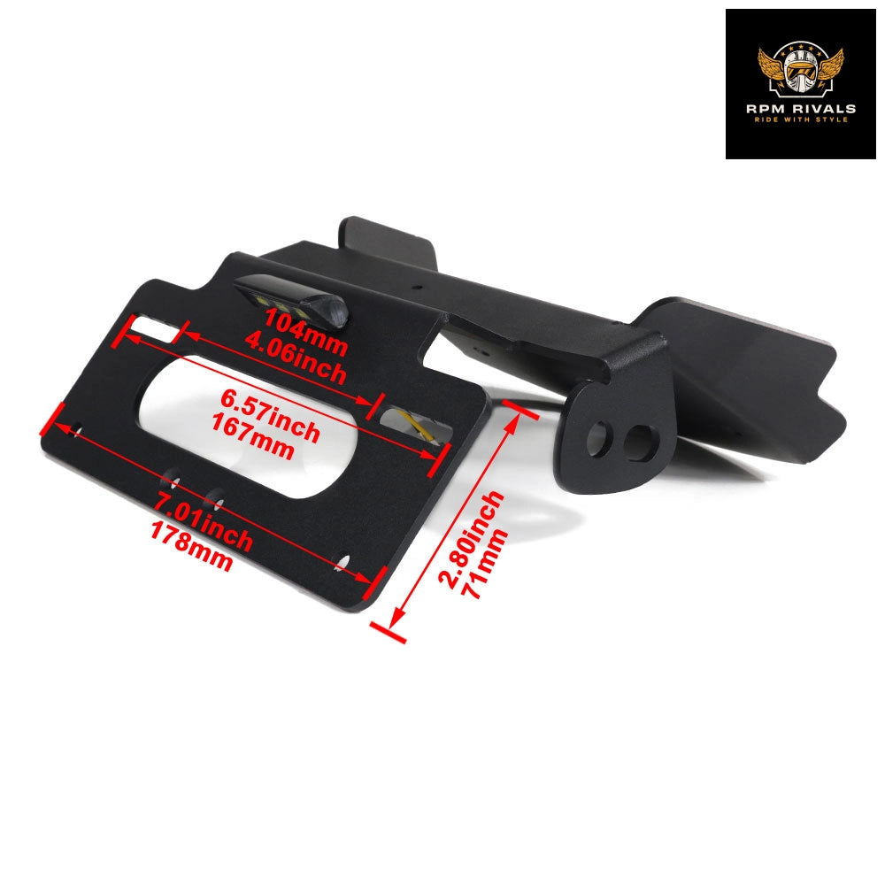 Aftermarket Fit For Harley Pan America 1250 Special Rear License Plate Holder Bracket Light Tail Tidy Fender Eliminator