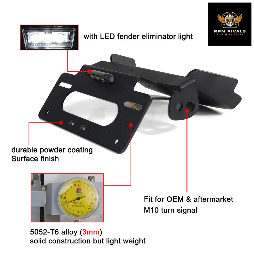 Aftermarket Fit For Harley Pan America 1250 Special Rear License Plate Holder Bracket Light Tail Tidy Fender Eliminator