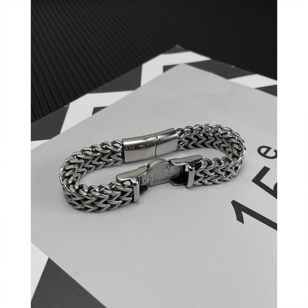 Retro Titanium Steel Bracelet For Men
