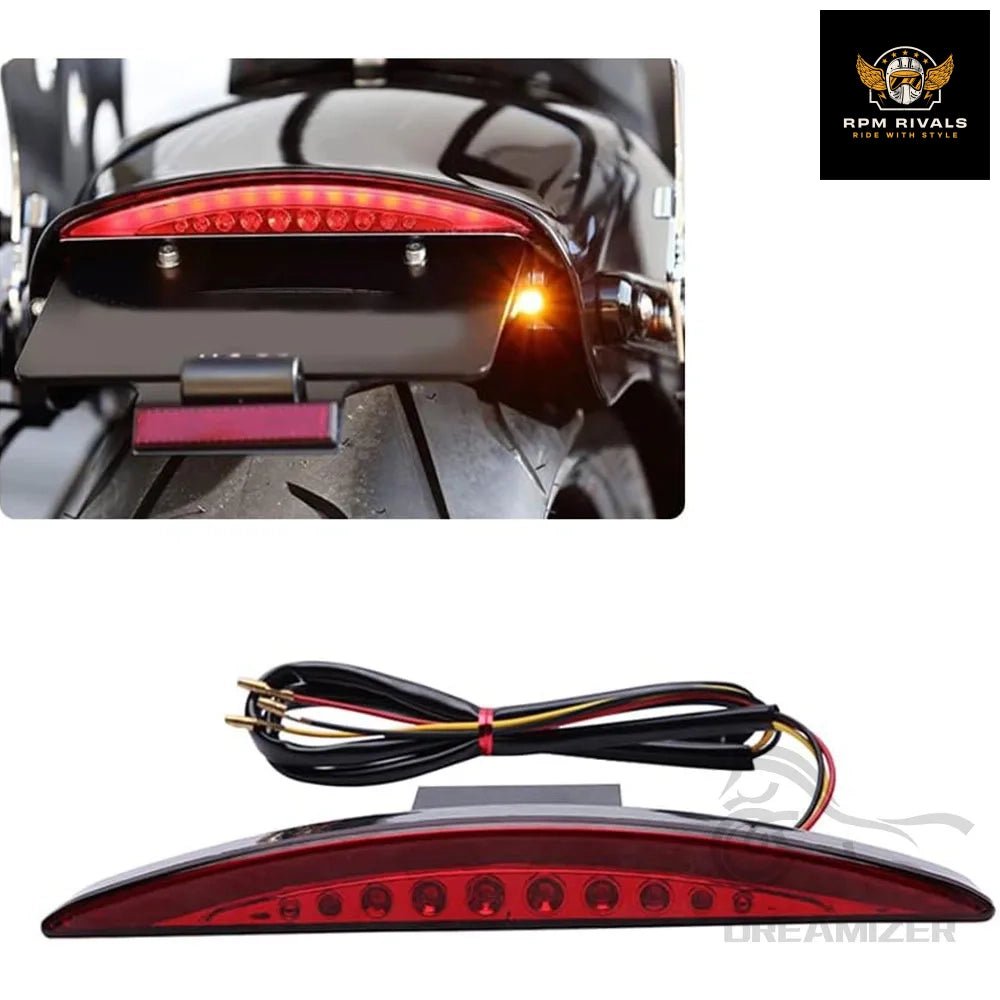 1PCS For Harley Davidson Breakout EFI FXSB CVO 2013 - 2017 Motorcycle Rear Fender Tip Brake LED Tail Light Smoke Red Accessories - RPM Rivals