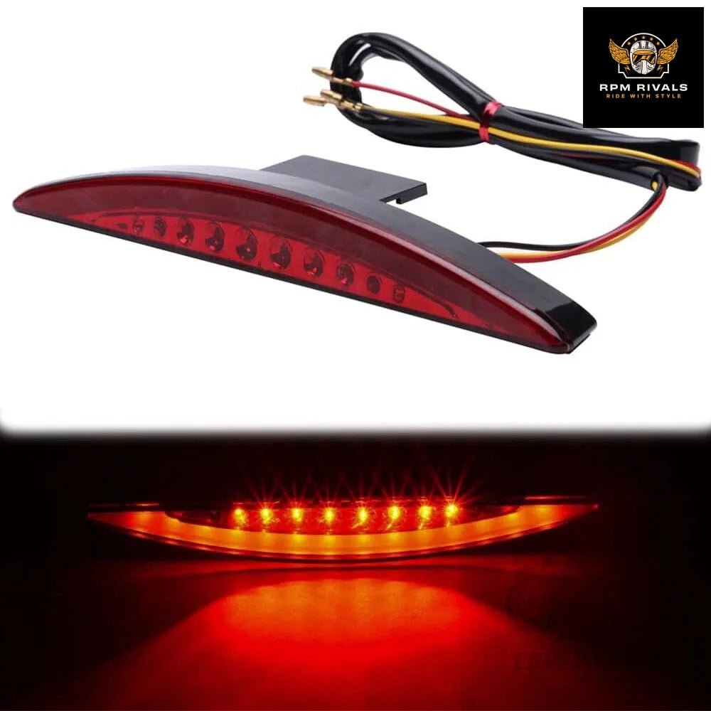 1PCS For Harley Davidson Breakout EFI FXSB CVO 2013 - 2017 Motorcycle Rear Fender Tip Brake LED Tail Light Smoke Red Accessories - RPM Rivals