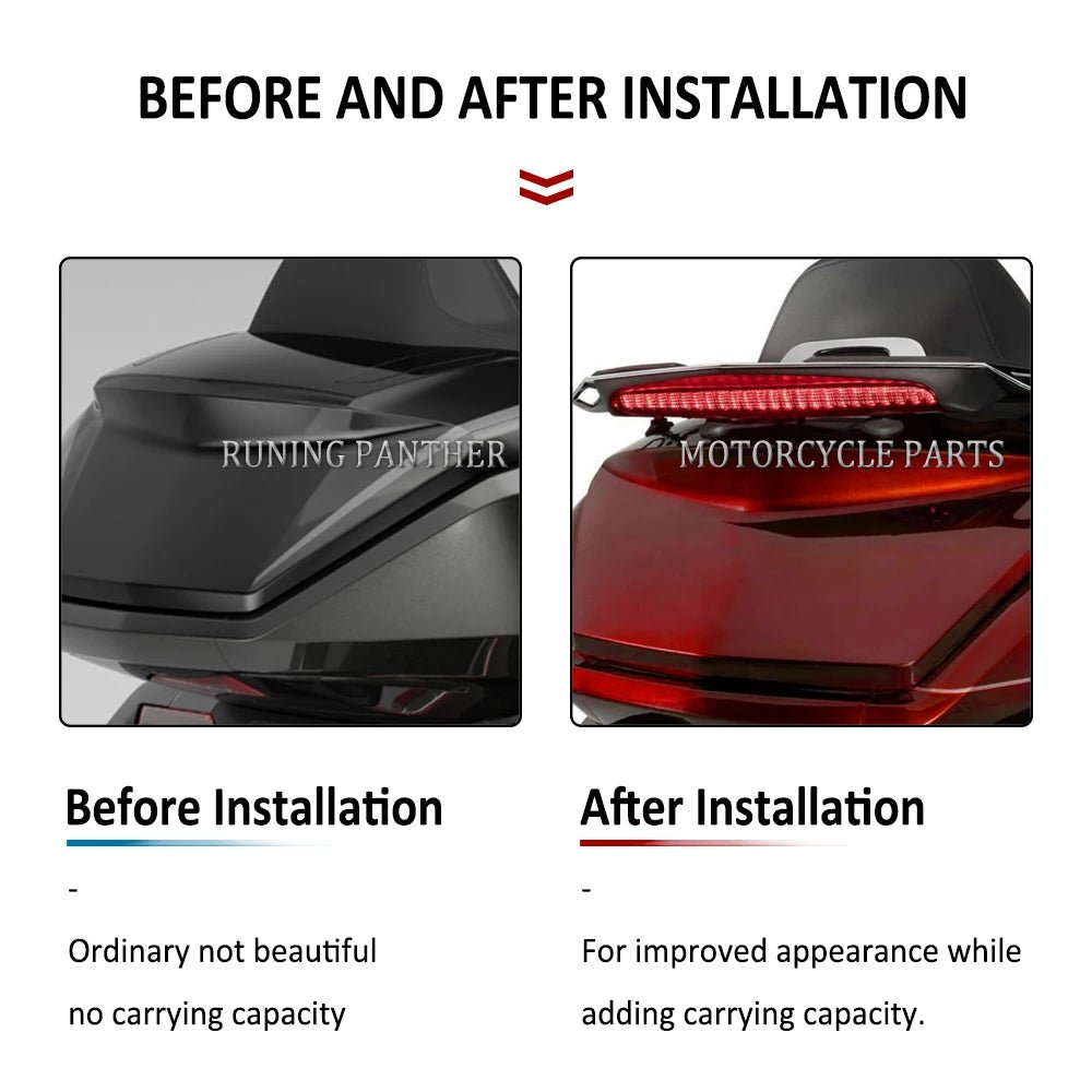 2022 2021 Motorcycle Rear Trunk Luggage Rack LED Light For Honda Goldwing GL 1800 Tour GL1800 B Automatic DCT GL1800BD 1800DA - RPM Rivals