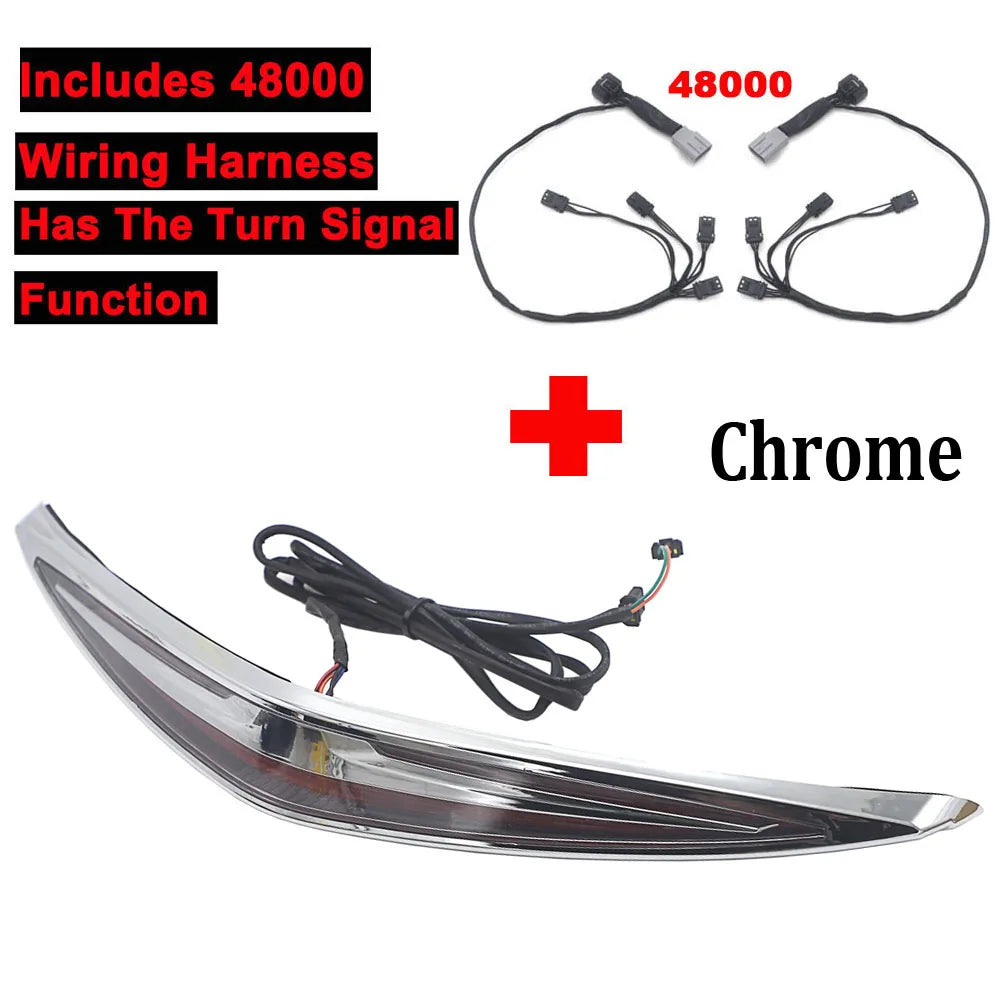 NEW For Honda Goldwing Gold Wing GL1800 GL 1800 2018 2019 2020 Motorcycle ABS Trunk Spoiler LED Red Rear Brake Light Turn Signal