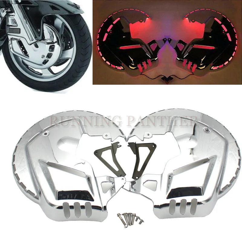 Brake Disc Rotor Covers Red LED 2001-2014 For HONDA F6B 2013-2015 2014 For HONDA F6B 2013-2015 2014 For Honda GOLDWING GL1800