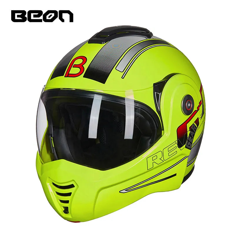 Flip-up Motorcycle Helmet Modular Full Face Helmet ECE Certification BEON B702