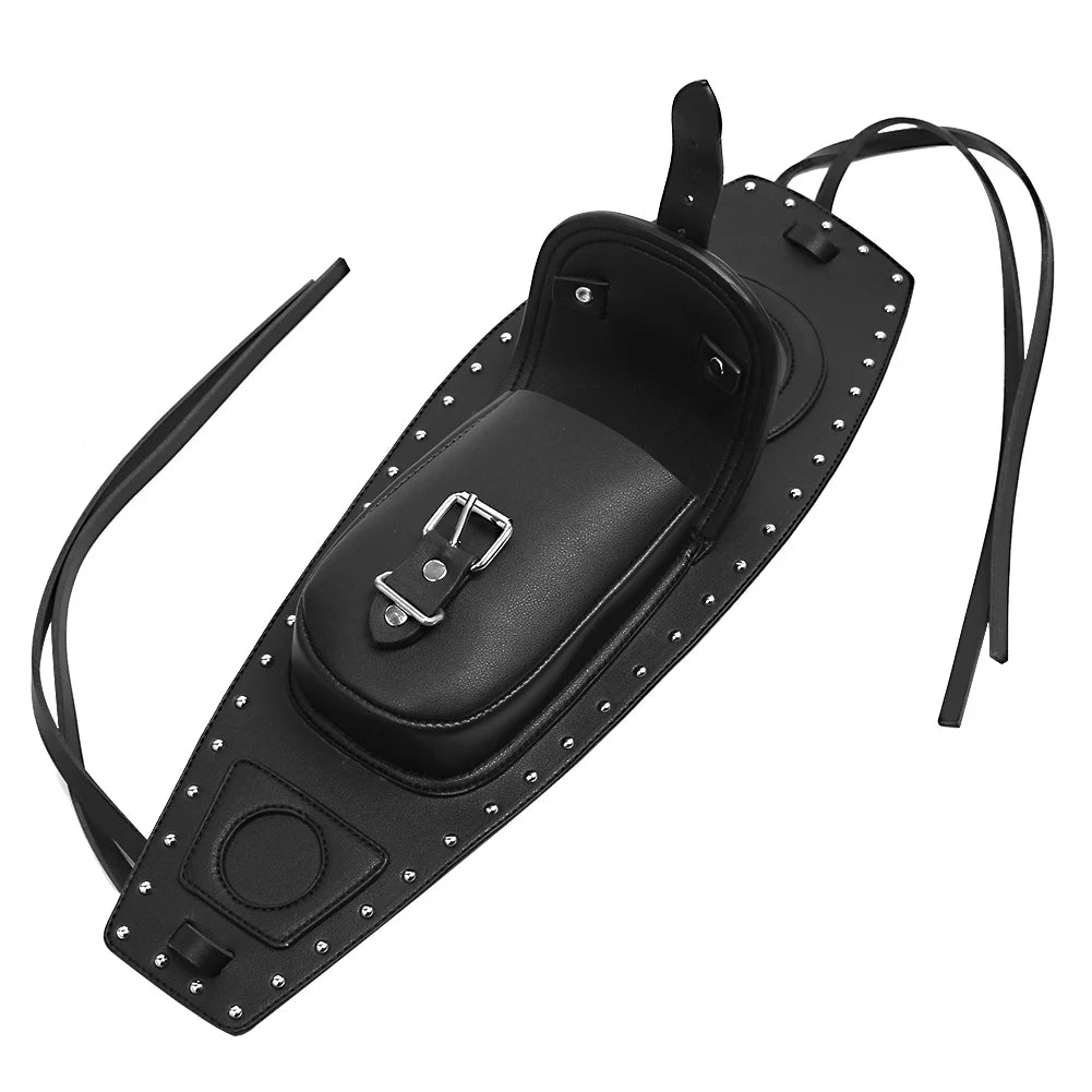 Motorcycle Leather Fuel Gas Tank Bag Pad Cover Fits For Harley Sportster Iron XL 883 1200 Forty Eight Seventy Two - RPM Rivals
