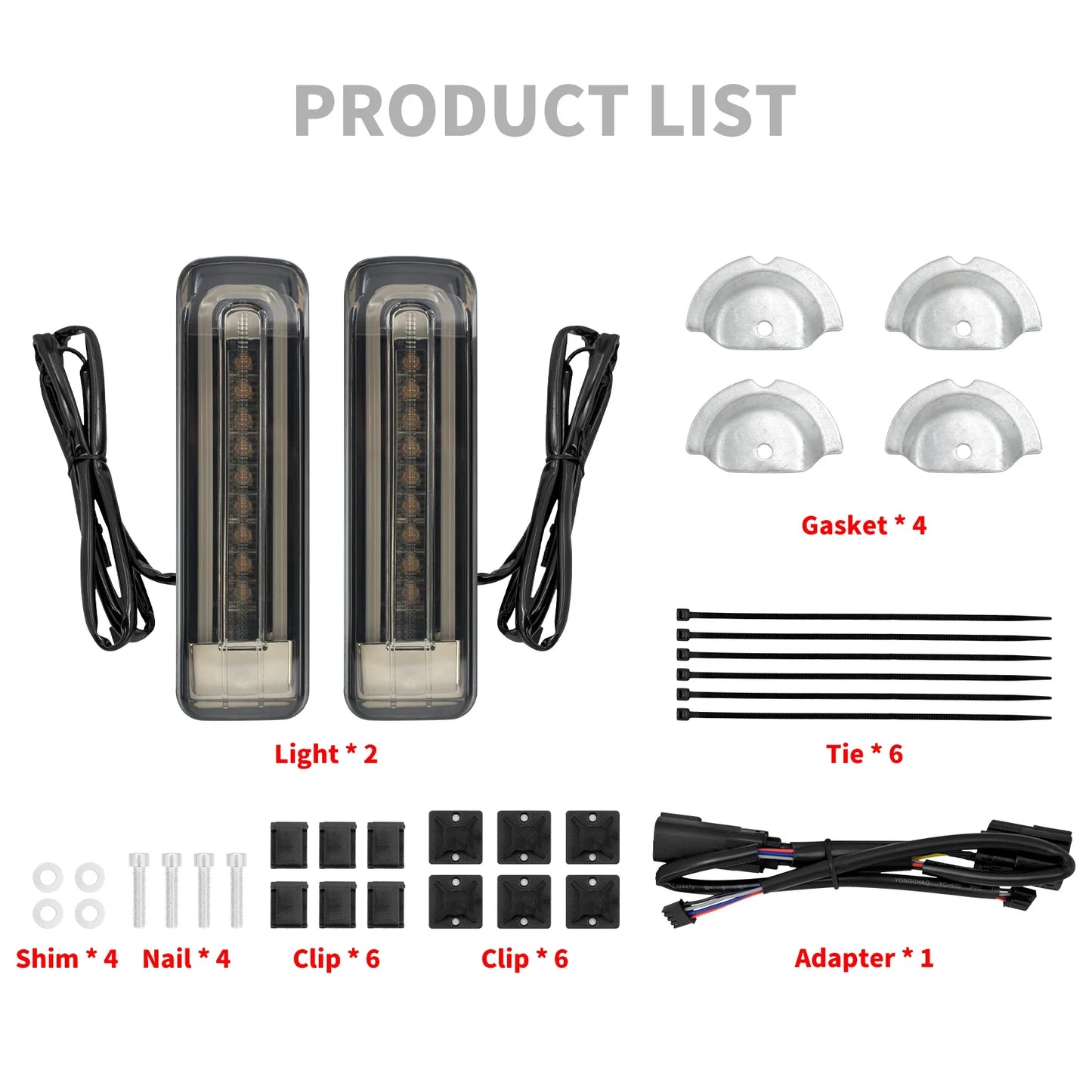 مصابيح LED لرفارف الدراجات النارية ومصابيح إشارة الانعطاف وحشو حقيبة السرج ومصابيح الفرامل لدراجات Harley Touring FLHTCU FLHTCUL FLTRU Ultra 14-Up