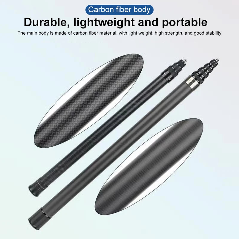 Carbon Fiber Scalable Monopod Extended Edition Invisible Selfie Stick for Insta360 X3 X2 For Go Pro Stick Tripod 3m