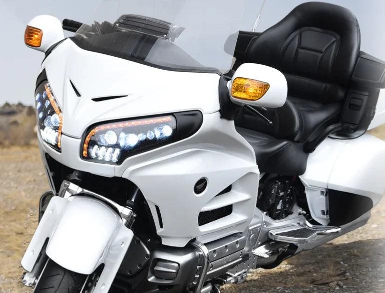LED Headlight H/L Beam Blinking Turn Signal for Honda GoldWing 1800 GL1800 2001-2017 Motorcycle Headlight Daytime Running Lamp