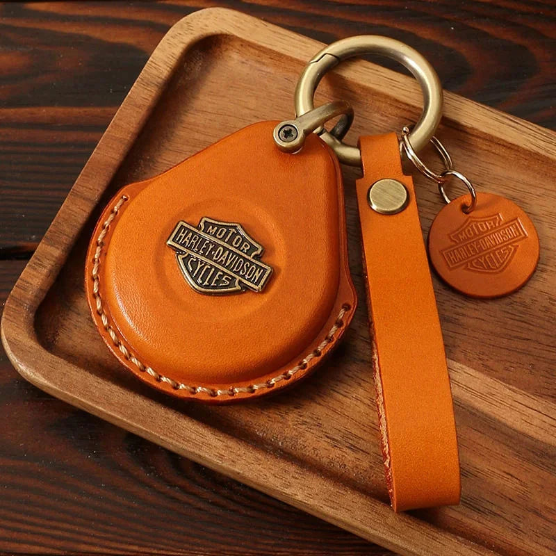 Suitable For Harley Motorcycle FOB Retro Key Pack X48 Induction Start 883 Keychain Cowhide Handmade Key Case