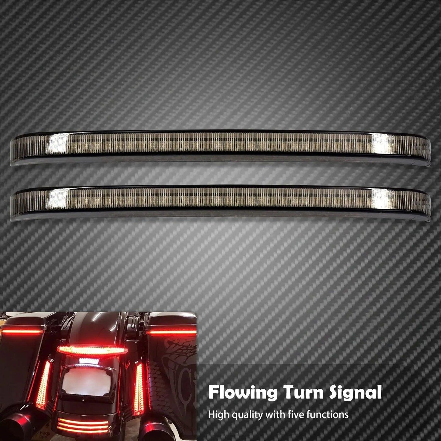 Motorcycle Led Saddlebag Brake Flowing Turn Signal Accent Light For Harley Touring 1997-2022 Electra Glide Road Glide FLHR CVO - RPM Rivals