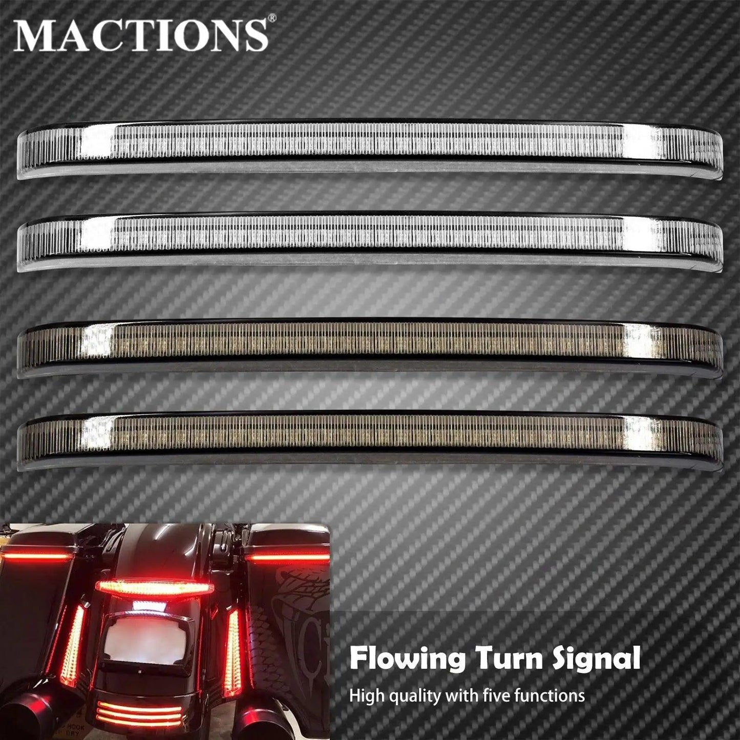 Motorcycle Led Saddlebag Brake Flowing Turn Signal Accent Light For Harley Touring 1997-2022 Electra Glide Road Glide FLHR CVO - RPM Rivals