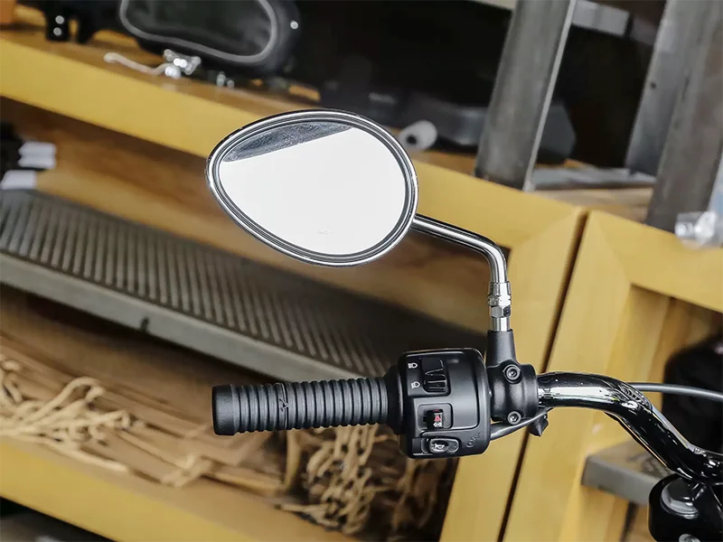 مرايا الرؤية الخلفية للدراجات النارية مقاس 10 مم مناسبة لدراجات Indian Scout Bobber Rogue Twenty Sixty Chief Springfield Chieftain Roadmaster 2015-2023