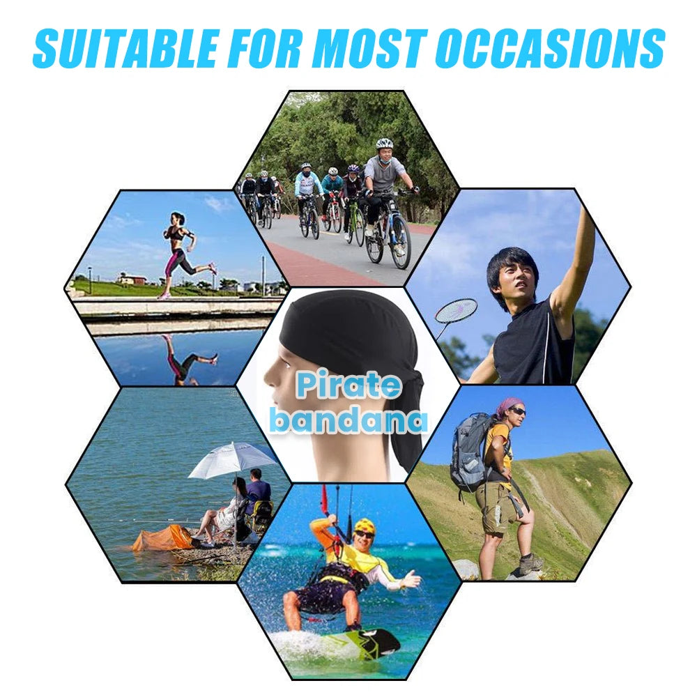 Quick Dry Bandana UV Protection Headband Scarf Summer Men Riding Bandana Headscarf Balaclava Headscarf