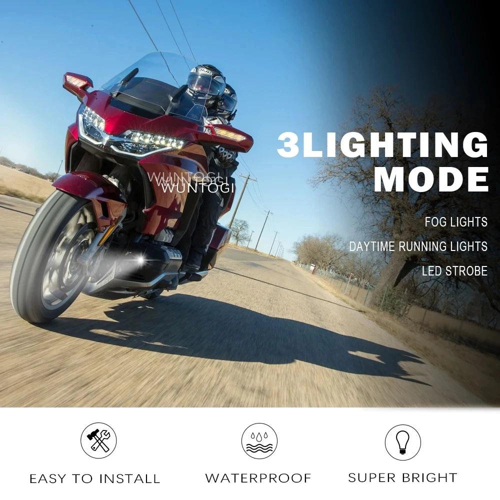 for Honda Goldwing 1800 Accessories Driving lamps GL1800 Tour DCT Airbag Retrofitting parts Gold Wing GL1800 LED Fog lights Ki