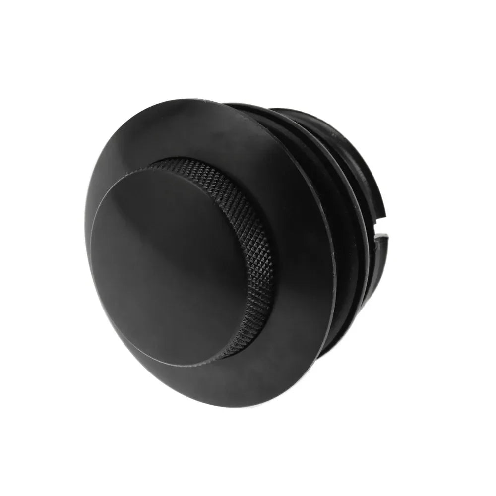Pop Up Gas Cap Right Hand Thread Reservoir Fuel Tank Cap Black/Chrome For Harley Touring Dyna Softail Sportster XL