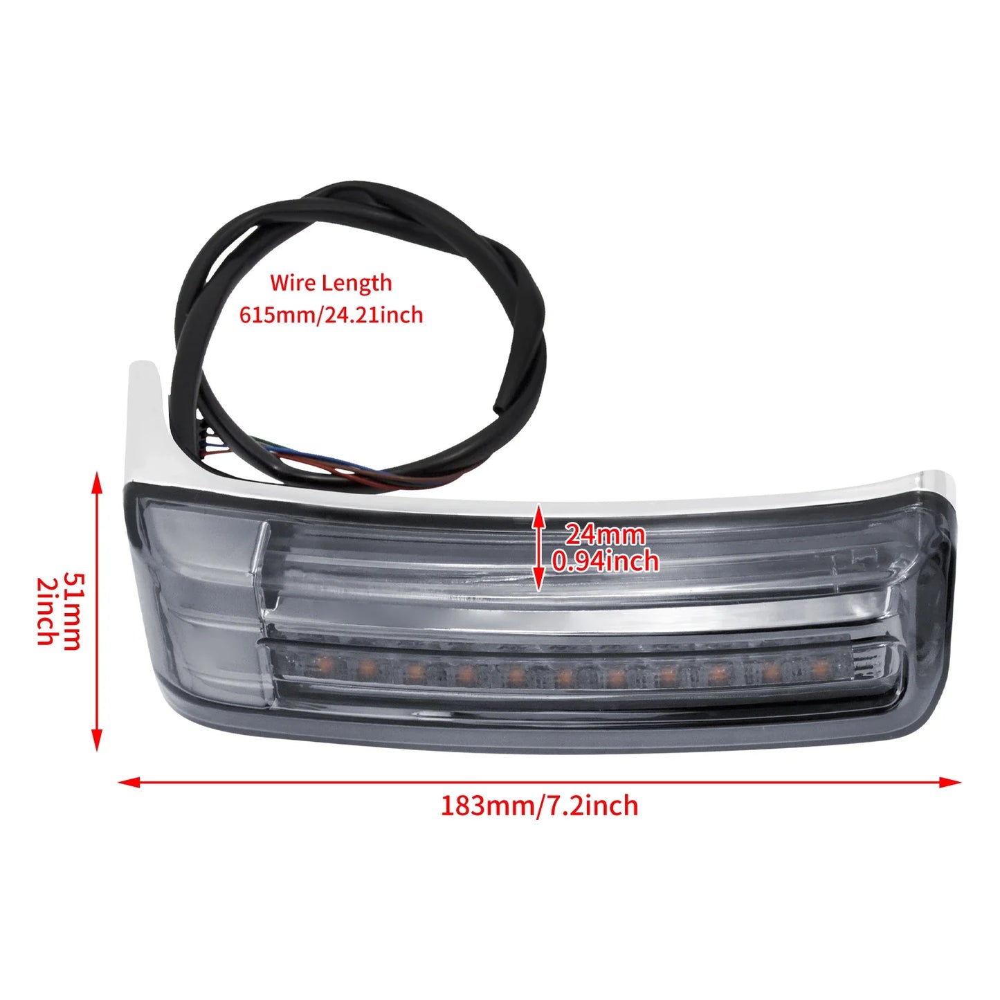 Led Saddlebag Turn Lamp Light Run Brake Lights For Harley Touring Road King 97-2022 Electra Street Glide CVO Limited