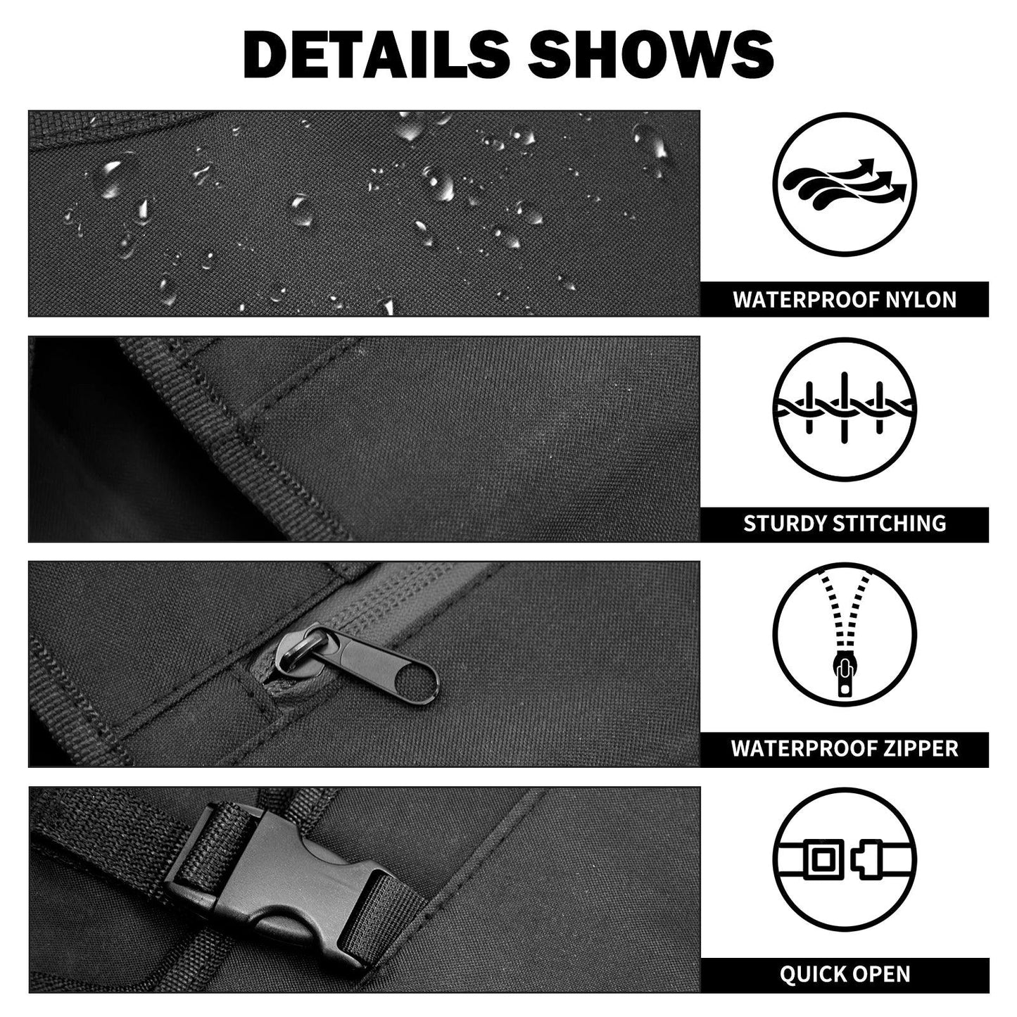 Motorcycle Leg Warmer Chaps Soft Lowers Engine Guard Bags Waterproof Black For Harley Softail Slim Fat Boy FXDB Breakout 2018-23 - RPM Rivals