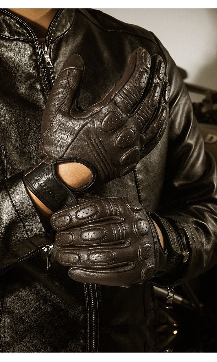 Off-road Racing Protective Motorcycle Leather Gloves