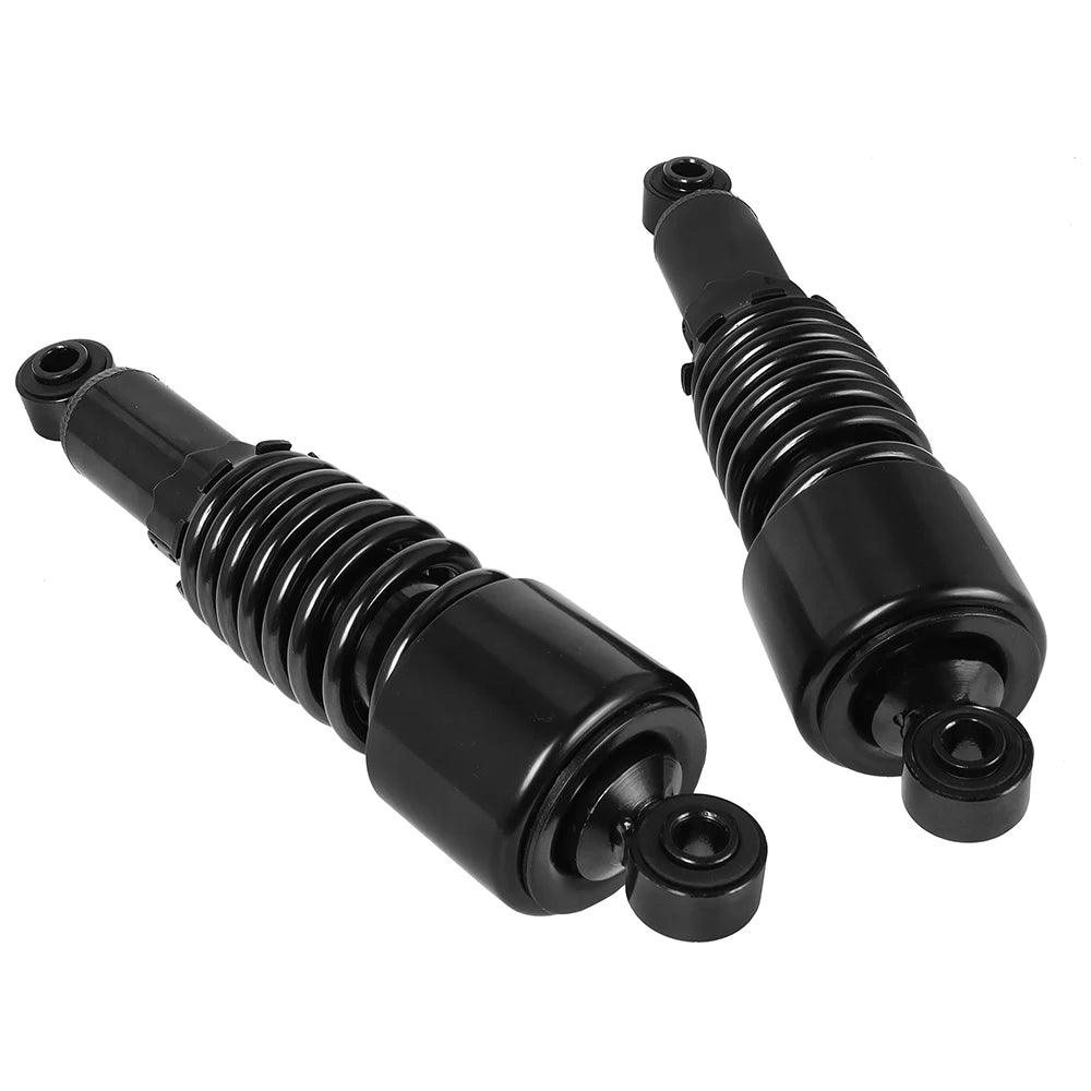 1 Pair Rear Shock Absorbers Motorcycle 10.5" 267mm Adjustable Suspension Shocks Spring Chrome/Black for Harley Sportster Touring - RPM Rivals