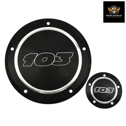 103 Derby Timer Clutch Timing Covers Set Black/Chrome For Harley Touring Road King 99 - 15 Softail Dyna 99 - 17 Fat Boy - RPM Rivals