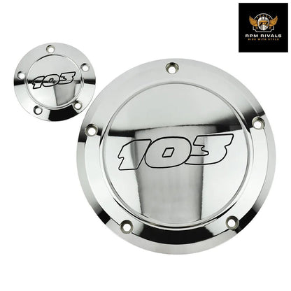 103 Derby Timer Clutch Timing Covers Set Black/Chrome For Harley Touring Road King 99 - 15 Softail Dyna 99 - 17 Fat Boy - RPM Rivals