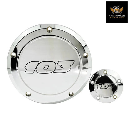 103 Derby Timer Clutch Timing Covers Set Black/Chrome For Harley Touring Road King 99 - 15 Softail Dyna 99 - 17 Fat Boy - RPM Rivals