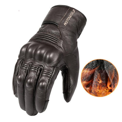 Motorcycle Half-finger Gloves Motorcycle Riding Leather Fingerless Four Seasons Breathable Racing Rider Equipment Male - RPM Rivals