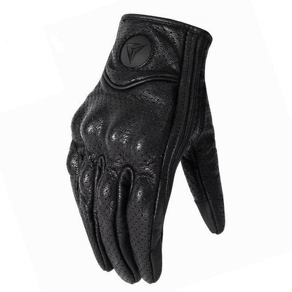 Motorcycle Half-finger Gloves Motorcycle Riding Leather Fingerless Four Seasons Breathable Racing Rider Equipment Male - RPM Rivals