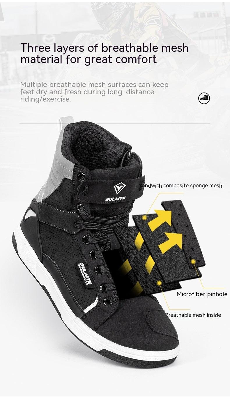 Motorcycle Boots Summer Breathable Drop-resistant Parkour Shoes - RPM Rivals