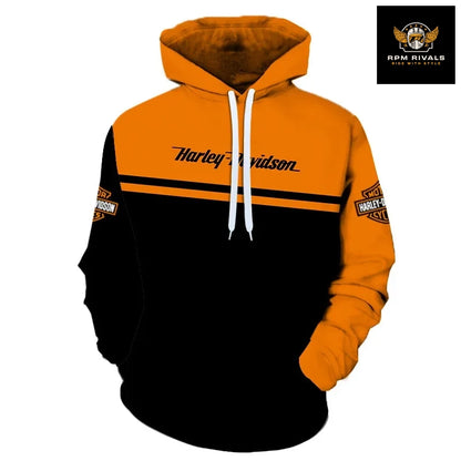Spring Autumn Harley Davidson Hoodie Men -Women - Kids 3d Print Harley Logo Hoodies Fashion Sweatshirt Motorcycle Outdoor Sports Jacket
