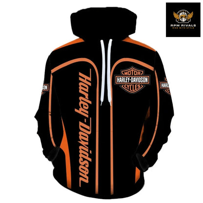 Spring Autumn Harley Davidson Hoodie Men -Women - Kids 3d Print Harley Logo Hoodies Fashion Sweatshirt Motorcycle Outdoor Sports Jacket