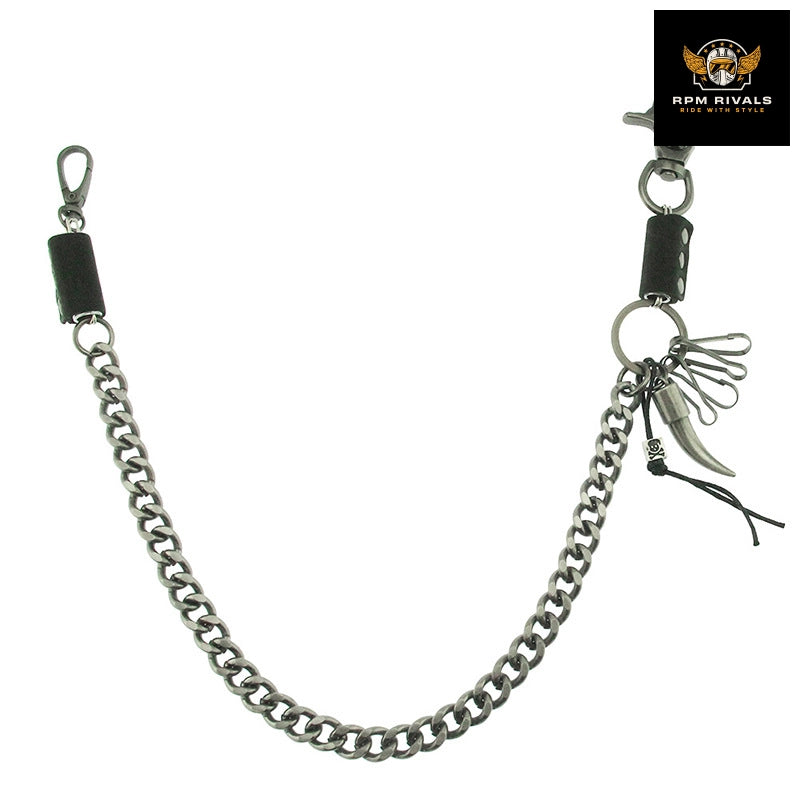 Punk Trendy Fashion Metal Waist Chain Jeans Accessory Chain Bullet/Horn Designs