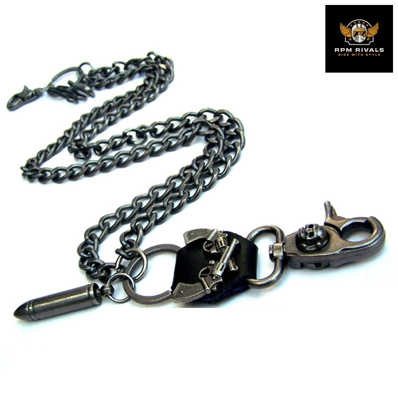 Punk Trendy Fashion Metal Waist Chain Jeans Accessory Chain Bullet/Horn Designs