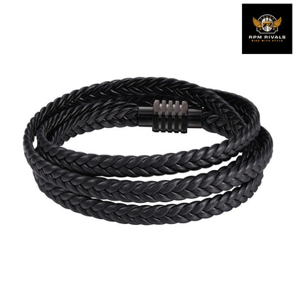 Fashion Multi-layer Woven Bracelet Leather Men