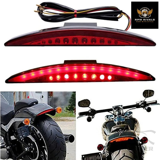 1PCS For Harley Davidson Breakout EFI FXSB CVO 2013 - 2017 Motorcycle Rear Fender Tip Brake LED Tail Light Smoke Red Accessories - RPM Rivals