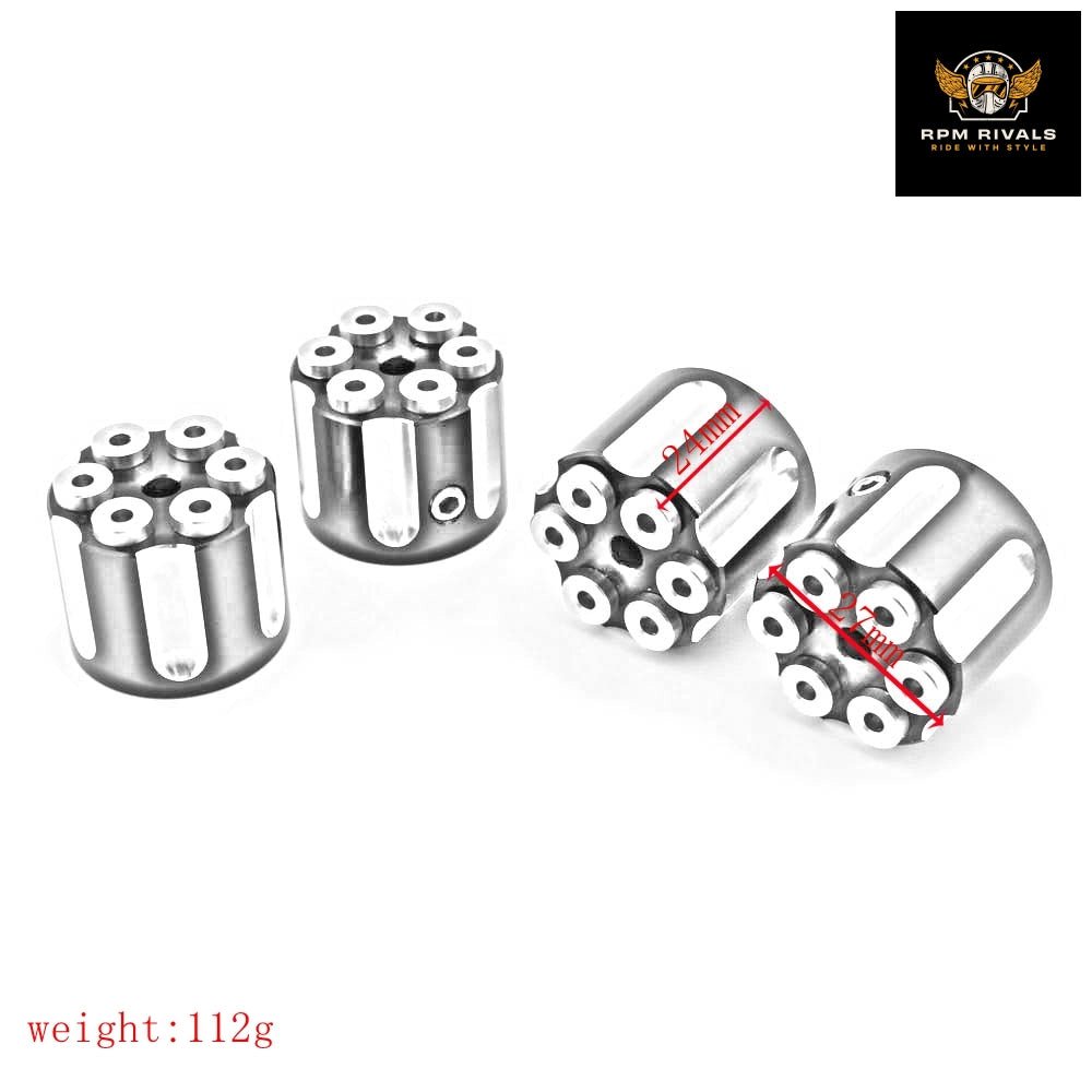 1set Motorcycle Head Bolt Caps Engine Topper Cover Screw Spark Plug For Harley Sportster Softail Dyna Twin Cam XL 883 1200 - RPM Rivals