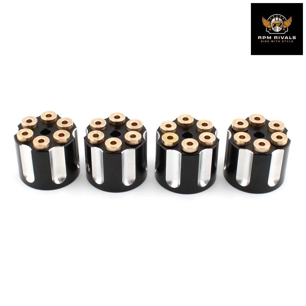 1set Motorcycle Head Bolt Caps Engine Topper Cover Screw Spark Plug For Harley Sportster Softail Dyna Twin Cam XL 883 1200 - RPM Rivals