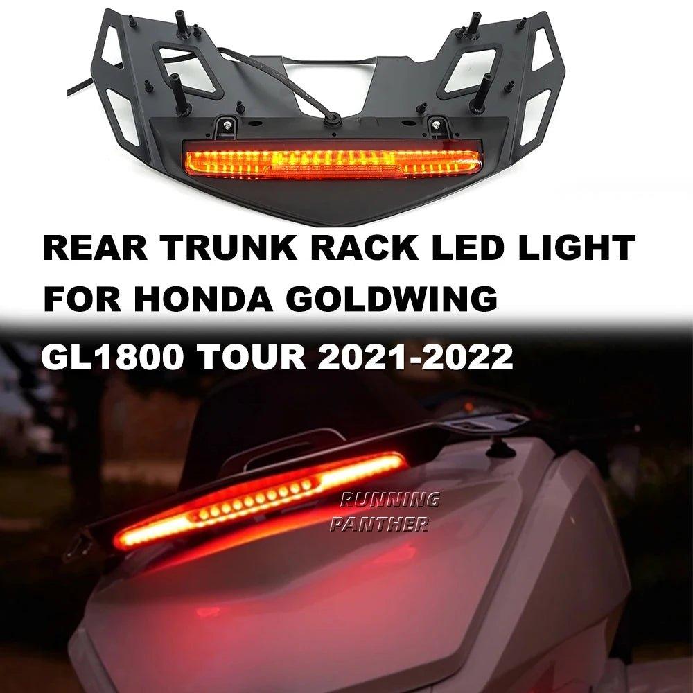 2022 2021 Motorcycle Rear Trunk Luggage Rack LED Light For Honda Goldwing GL 1800 Tour GL1800 B Automatic DCT GL1800BD 1800DA - RPM Rivals