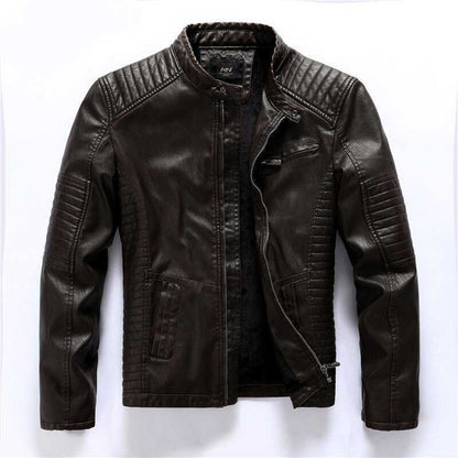 2024 New Men's Motorcycle Leather Jacket - RPM Rivals