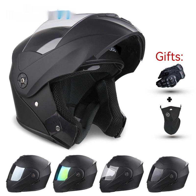 Electric Motorcycle Double Lens Exposed Men And Women Motorcycle Helmet - RPM Rivals