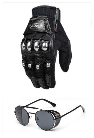 Motorcycle Gloves and Glasses Set - RPM Rivals