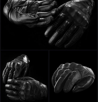Motorcycle leather gloves - RPM Rivals