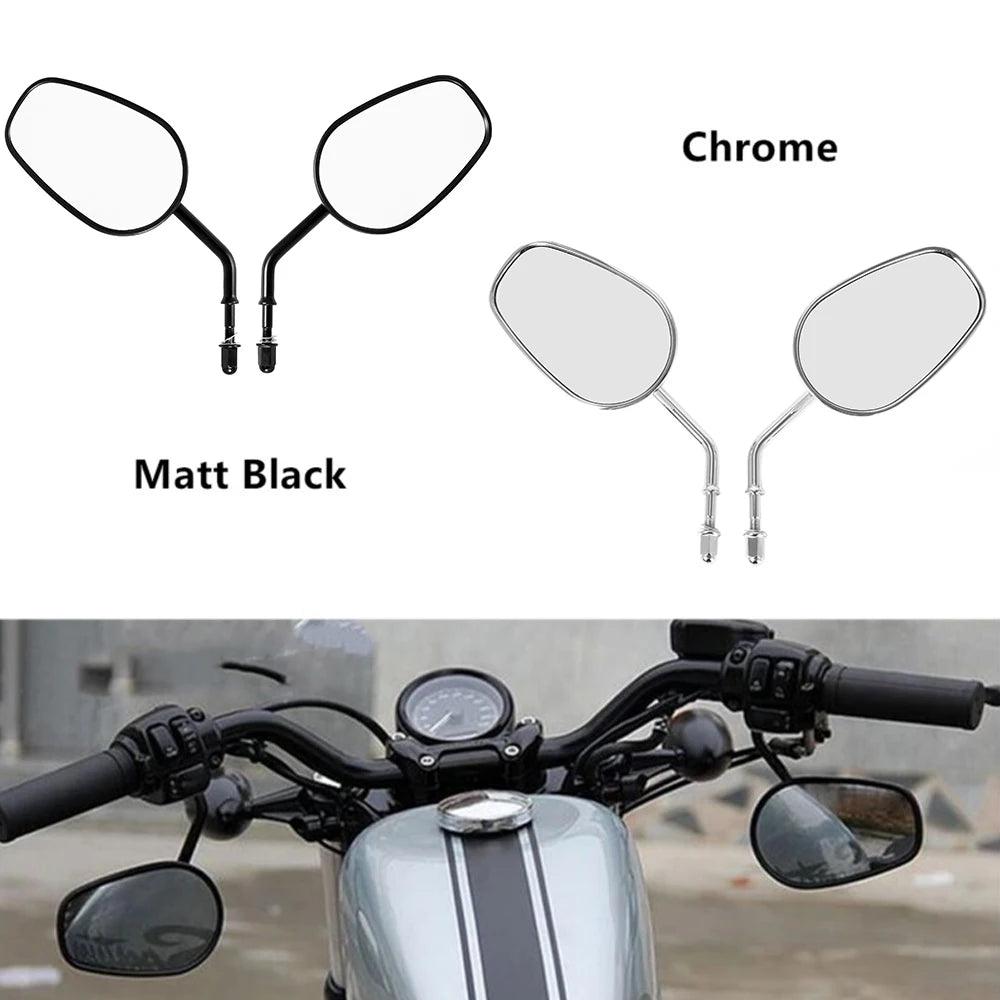 For Harley Dyna Electra Glide Fatboy Iron 883 Road Glide Sportster 883 1200 Softail Motorcycle Rear View Rearview Side Mirrors - RPM Rivals