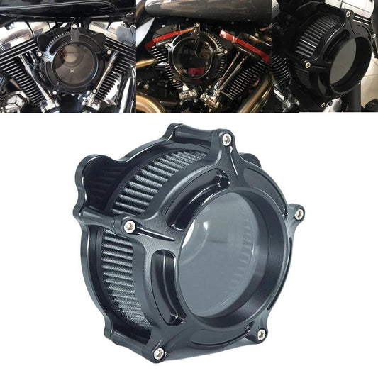 RSD Turbine Clarion Air Cleaner Matte Black Intake Filter For Harley Sportster Iron Softail FXSTF Touring FLHRC FLHTC Dyna FXDC - RPM Rivals