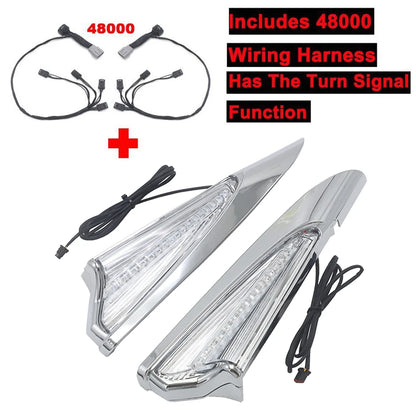 NEW GL1800 Motorbike Saddlebag Accent Swoop LED Light Case For Honda Goldwing GL 1800 F6B 2018 2019 2020 2021 Saddlebag Lights