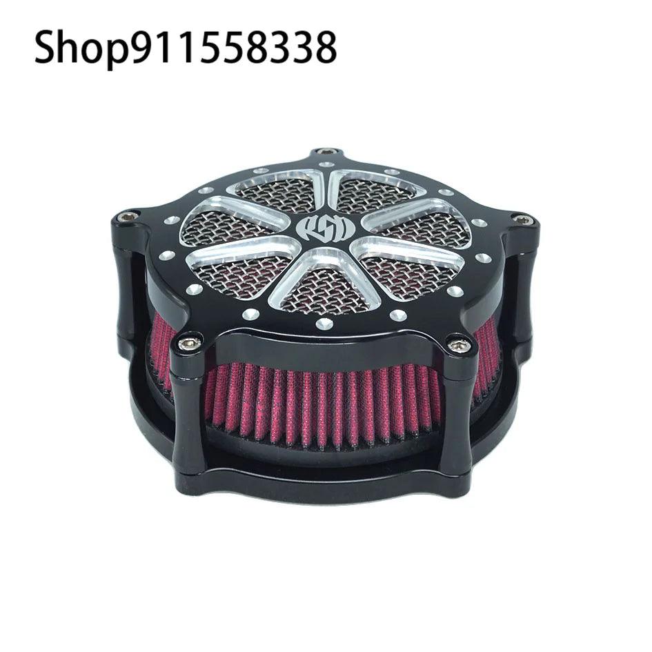 RSD Black Speed 7 Venturi Air Cleaner Intake Filter For Harley Touring Street Glide Road Glide Softail Dyna FXDLS FLSTNSE 00-21 - RPM Rivals